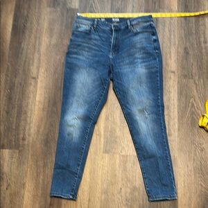 a.n.a Blue Jeggings with Tapered Legs